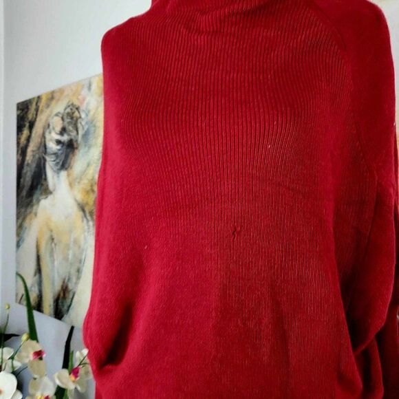 NEW with defects MICHAEL L STARS sweater color maroon size S. - Picture 10 of 10